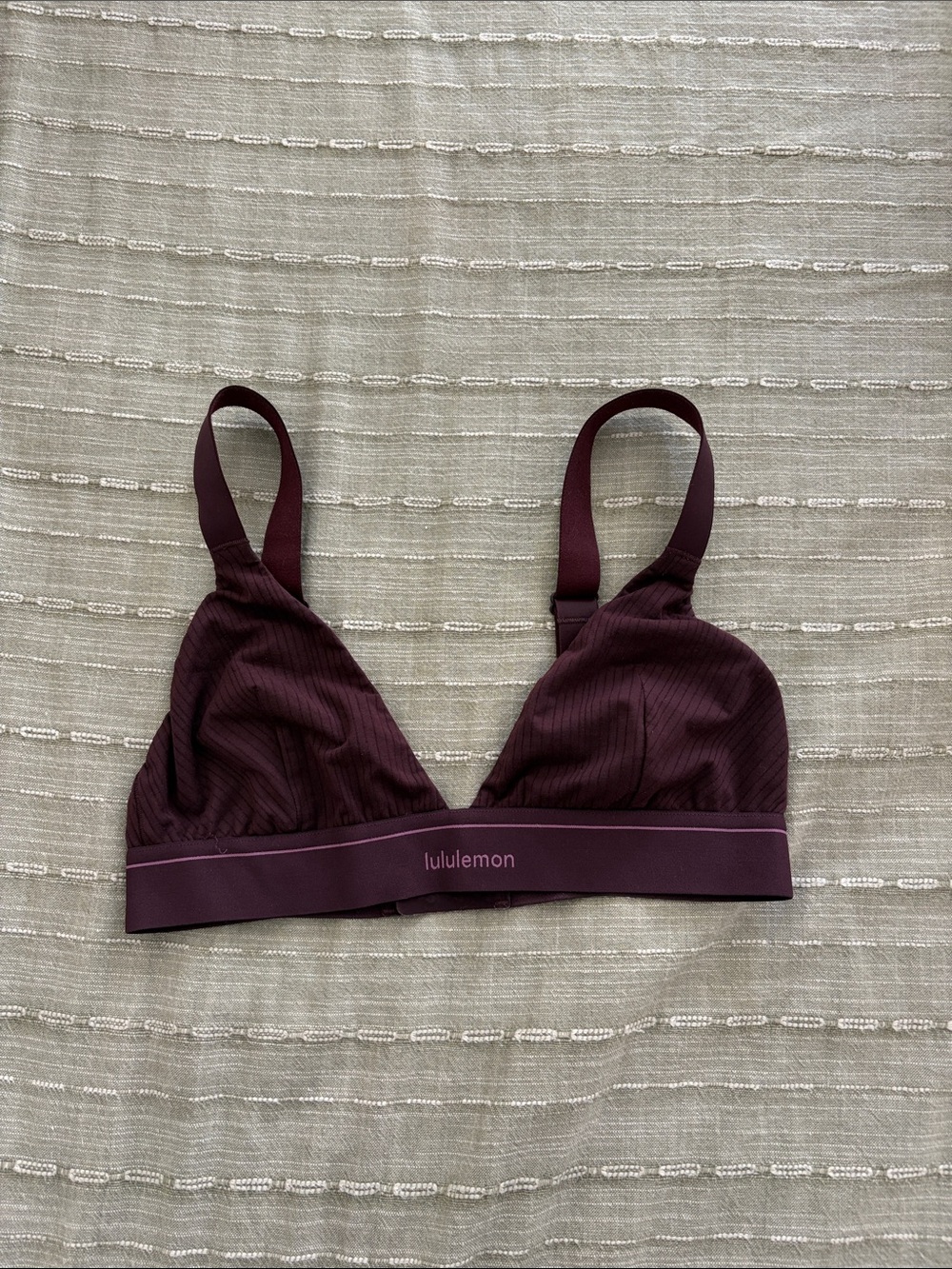 lululemon Deep Plum Ribbed Bralette
